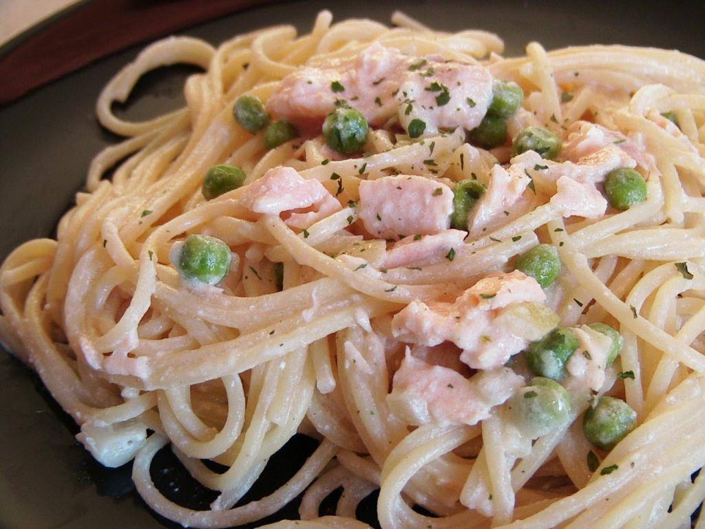 Паста с семгой в сливочном соусе - вкусные рецепты спагетти с красной рыбой и сливками