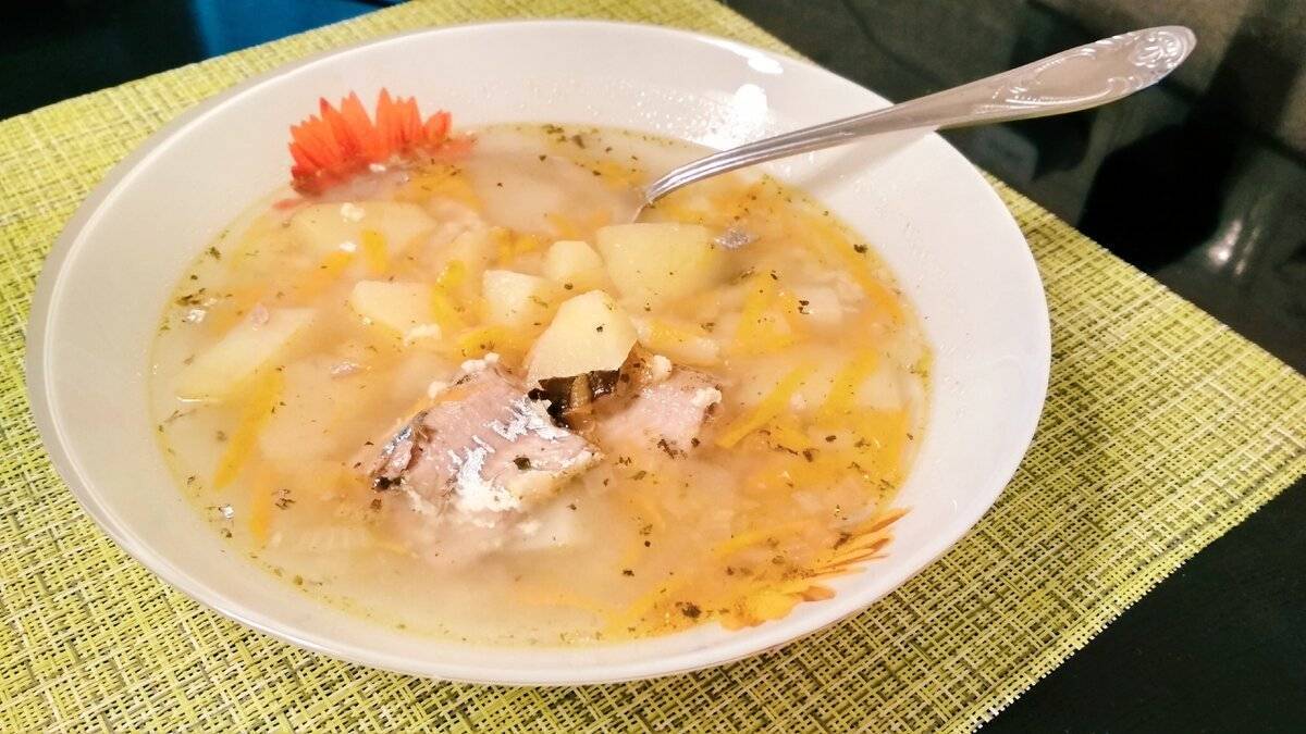 Как приготовить суп из рыбных консервов сайра по пошаговому рецепту - кушаем вкусно