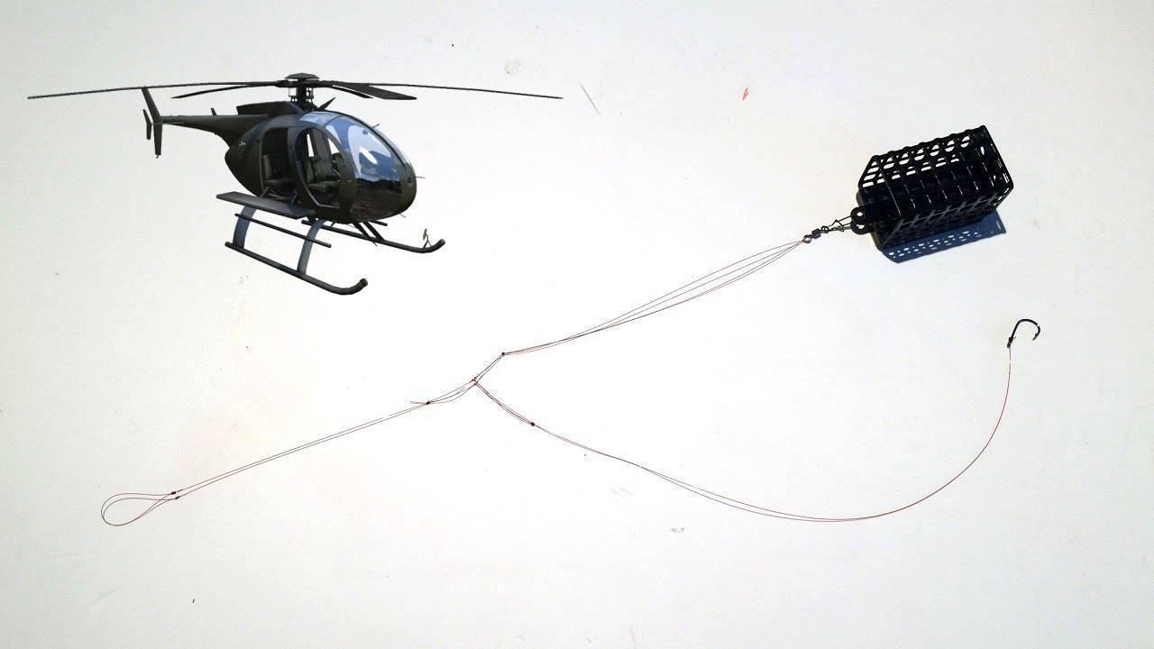 Монтаж оснастки вертолет для фидера, схема и применение