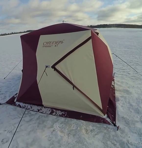 Зимняя палатка-куб для рыбалки снегирь: особенности видов 3т, 4т и других моделей