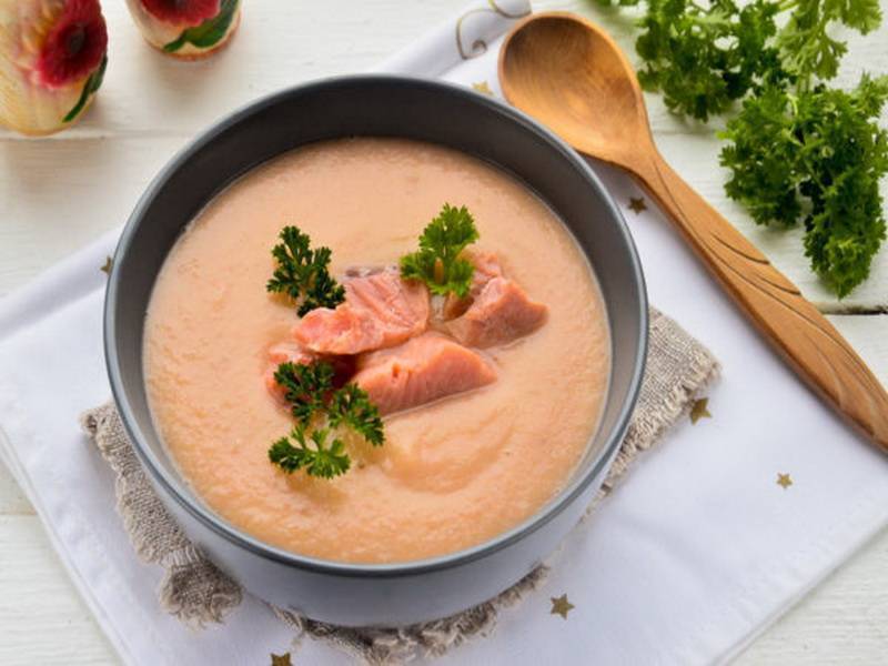 Сливочный суп из лосося – кулинарный рецепт