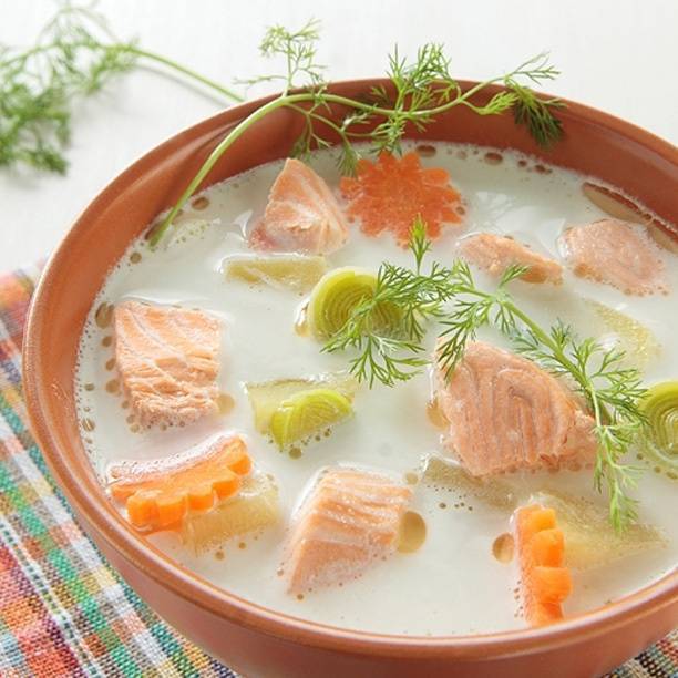 Суп из форели со сливками по-фински: ингредиенты, рецепт приготовления  — нескучные домохозяйки