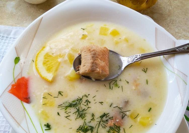 Суп рыбный из консервов с горбушей рецепт с фото пошагово - 1000.menu