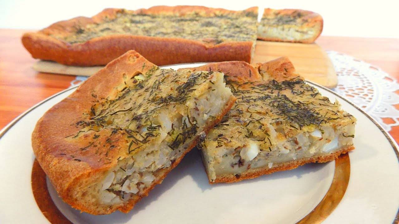 Пошаговый рецепт пирога с рыбой и рисом
