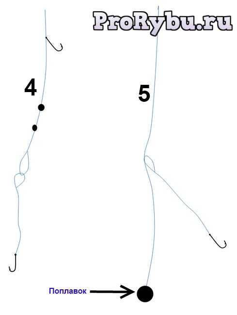 Два крючка на поплавочной удочке: как привязать крючки на поводок? зачем вязать второй крючок?