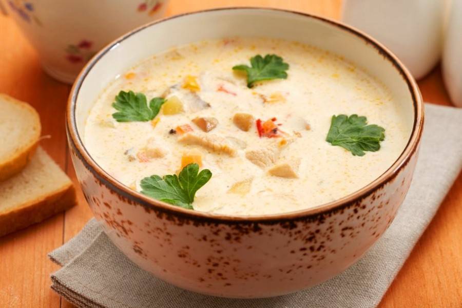Крем-суп из семги со сливками - 7 пошаговых фото в рецепте