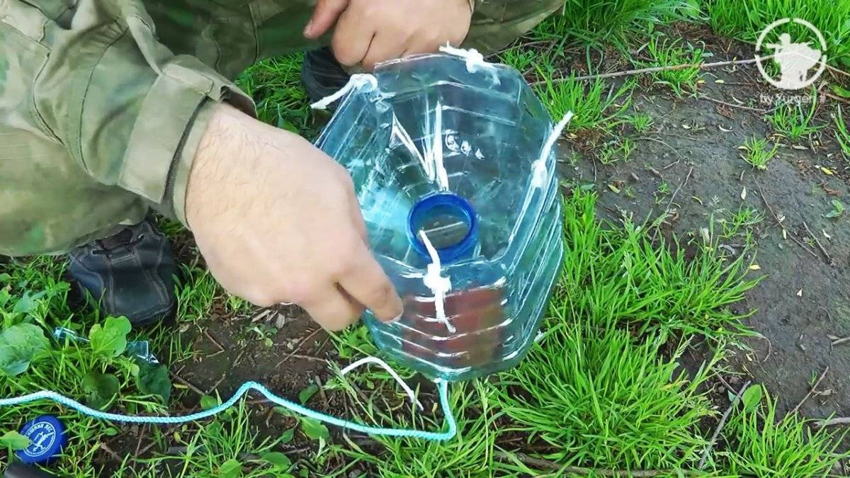 Ловля рыбы на пластиковую бутылку