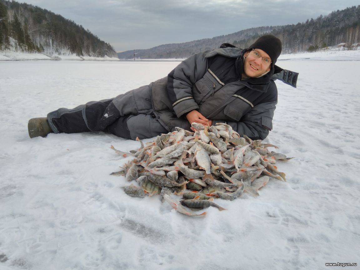 Душевная рыбалка в заливе огур балахтинского района