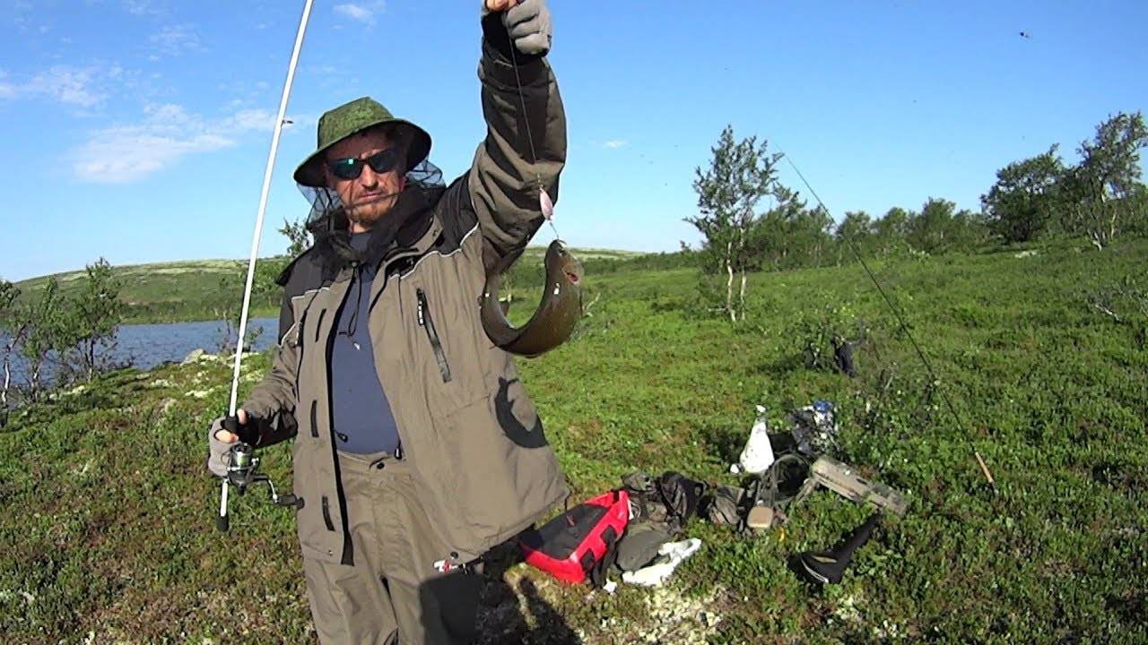 Озерная рыбалка в мурманской области. кумжа и голец - подледный.
