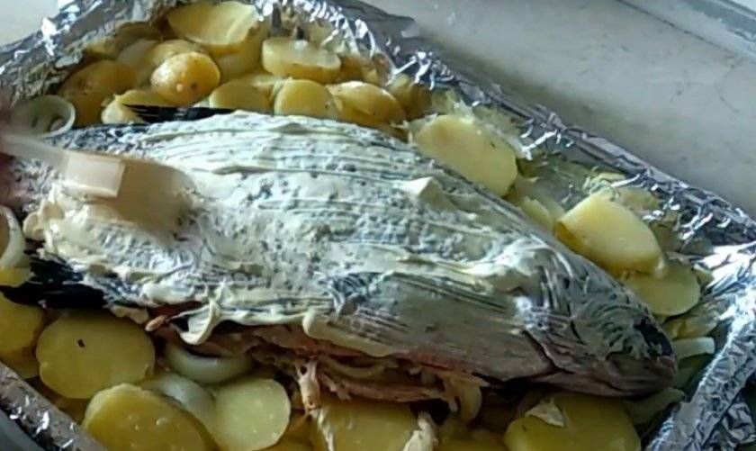 Рыба  в фольге с картофелем рецепт