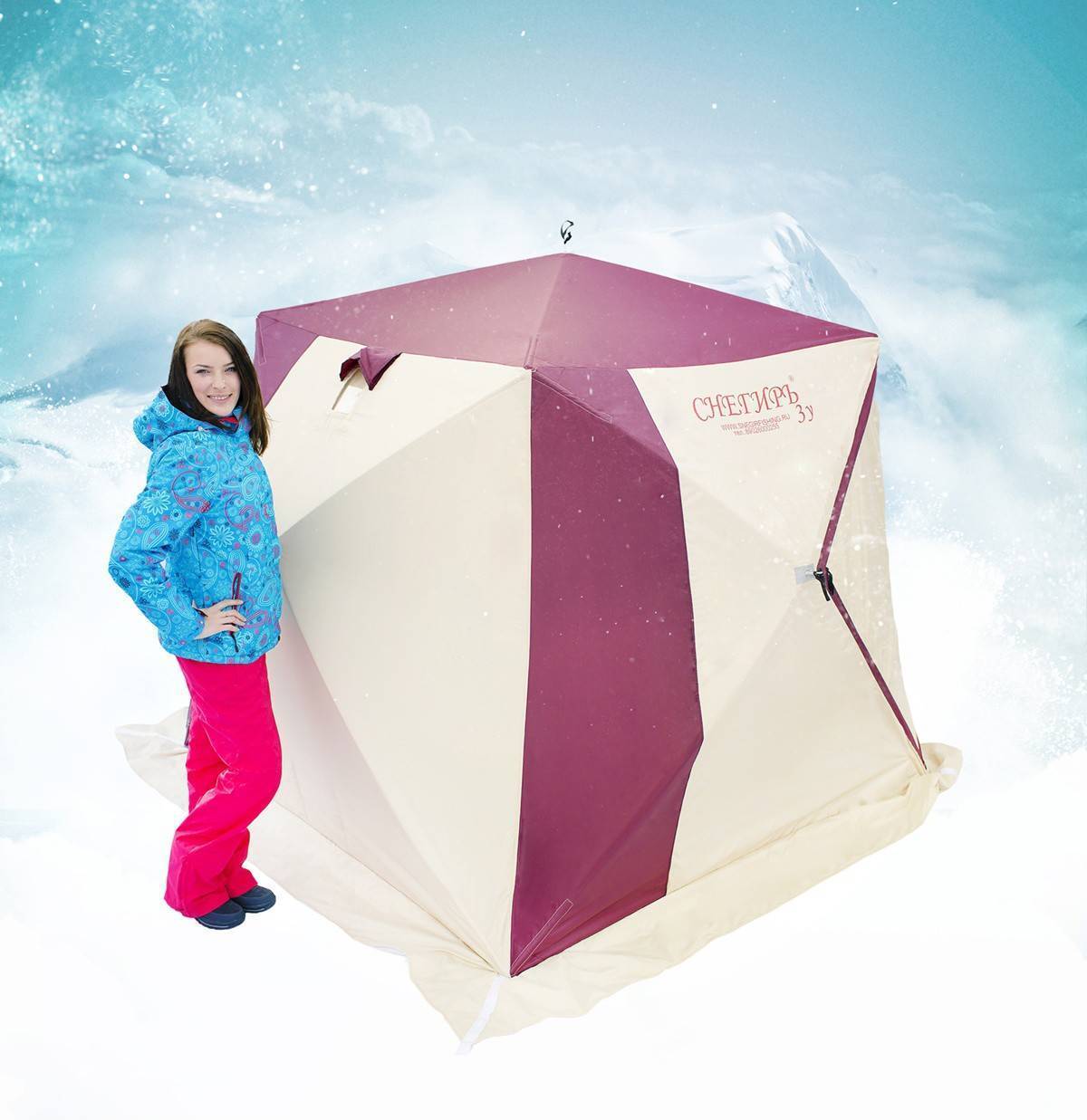 Палатка для зимней рыбалки снегирь: автоматические и каркасные
