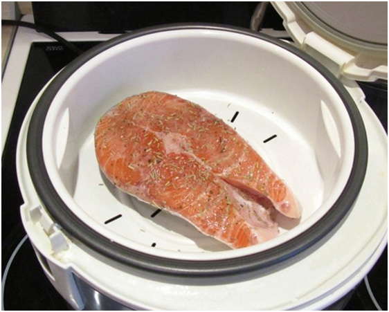 Рыба в мультиварке на пару / блюда из семги / tvcook: пошаговые рецепты с фото
