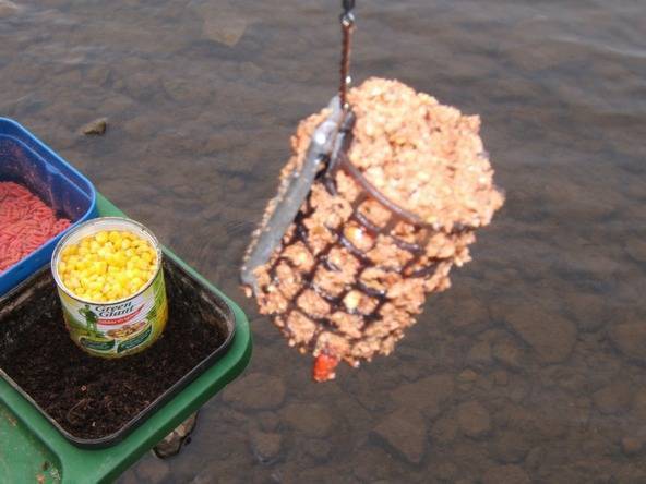 Приготовление каши для ловли рыбы на пружину