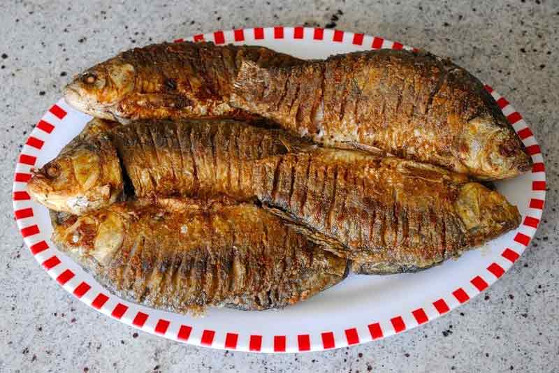 Краснопёрка, запечённая в духовке — рыбные рецепты