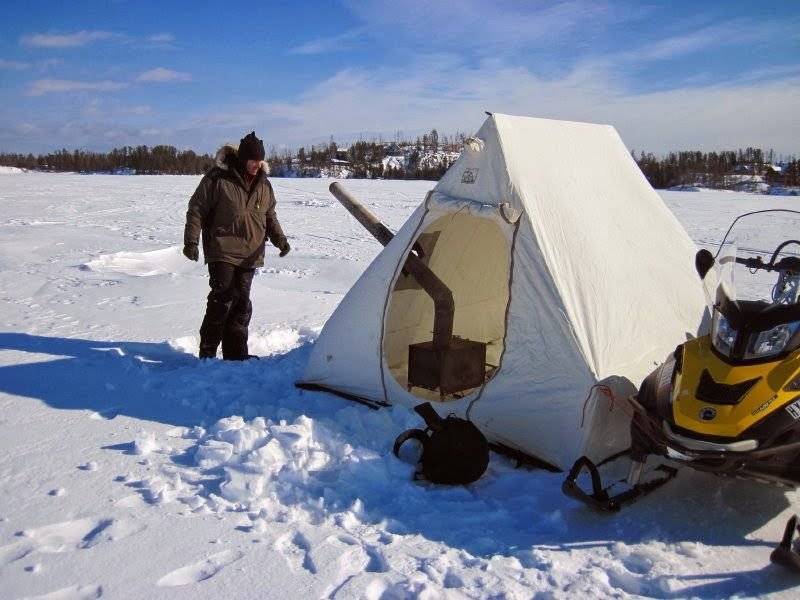Печка для обогрева туристической палатки зимой