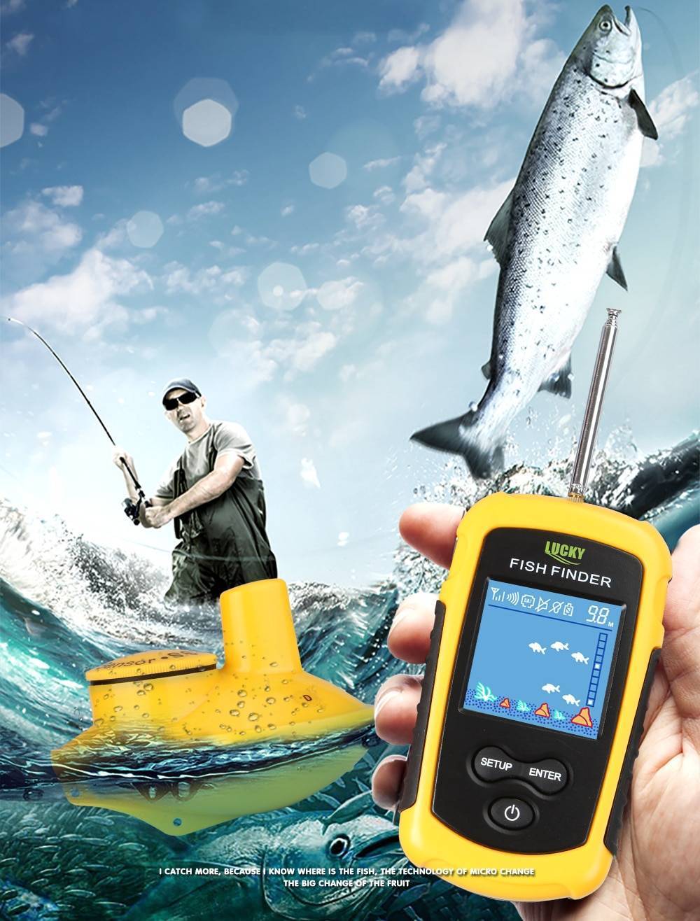 Беспроводной эхолот lucky fish finder: как пользоваться, плюсы и минусы, отзывы рыбаков | berlogakarelia.ru