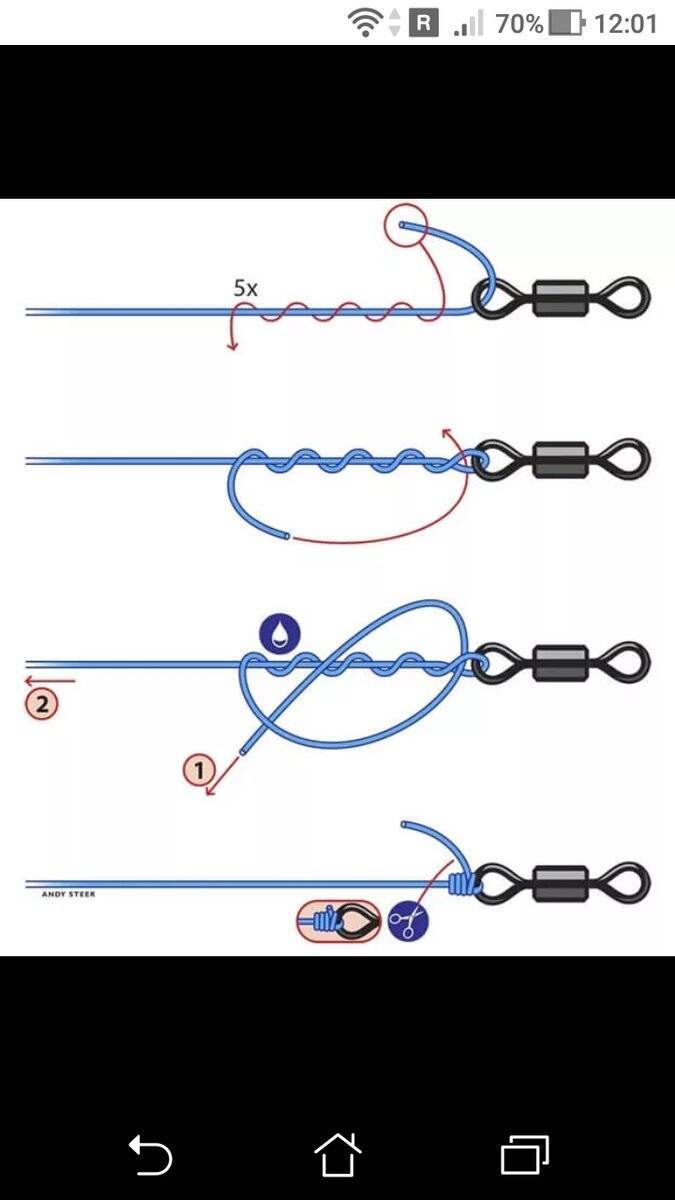 Как привязать поводок к основной лексе, узлы для вязания поводков