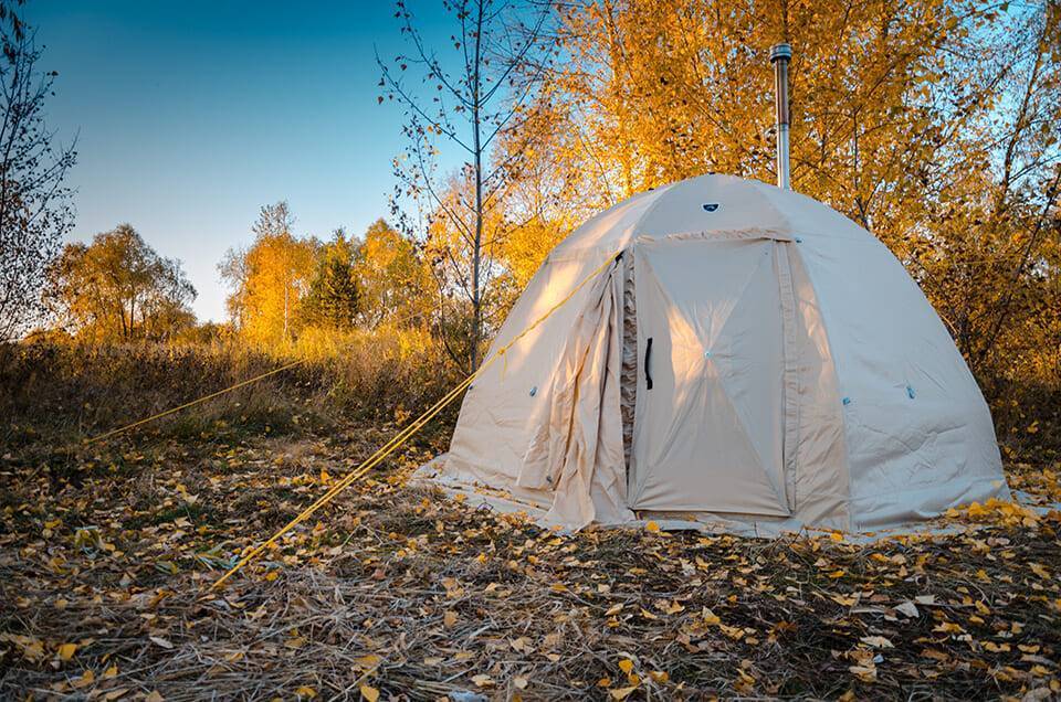 Зимние палатки с печкой