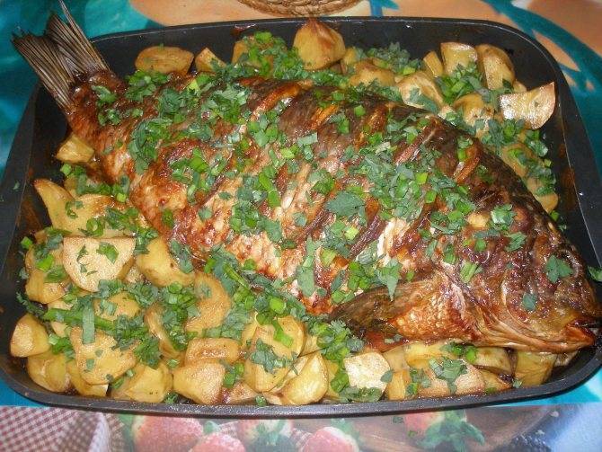 Рыба, запеченная в фольге с картофелем – кулинарный рецепт