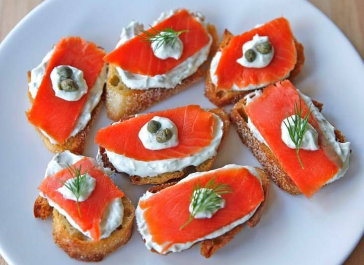 Бутерброды с красной рыбой - королевская еда доступная каждому: рецепты с фото и видео