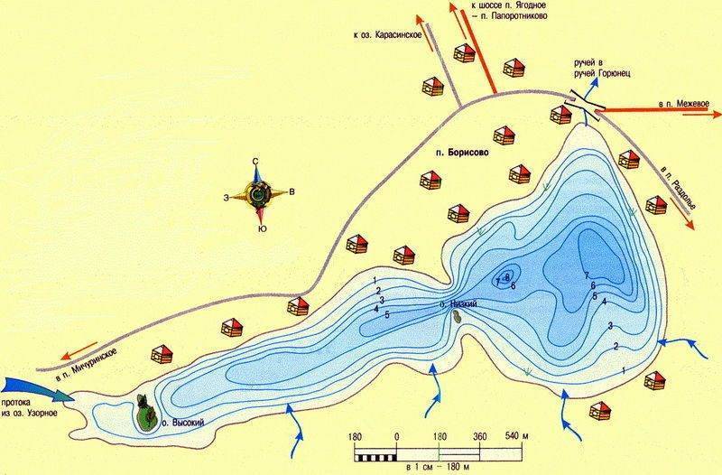 Карта водоемов для рыбалки в московской области